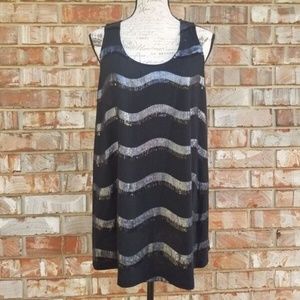 Liz Lange Maternity Striped Sequin Tank